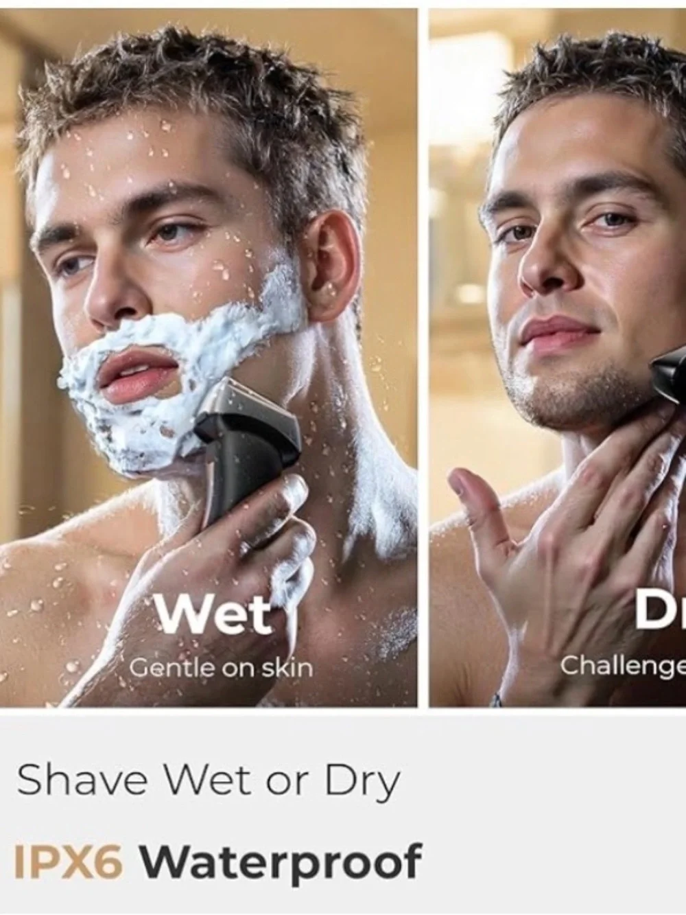 🆕Electric Razor for Men: Rechargeable Foil Shavers - Wet & Dry Shaver for Face